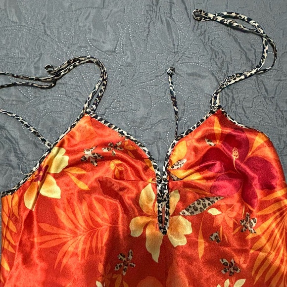 SUPER SHORT FLORAL SLIP - Picture 3 of 3